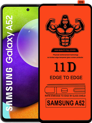 Laxdom Edge To Edge Tempered Glass for SAMSUNG GALAXY A52(Pack of 1)