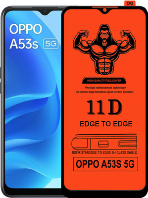 HQ Protection Edge To Edge Tempered Glass for OPPO A53S 5G(Pack of 1)