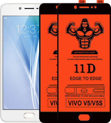 Laxdom Edge To Edge Tempered Glass for Vivo V5(Pack of 2)