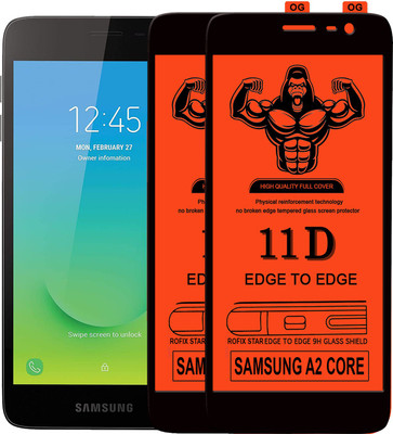 Laxdom Edge To Edge Tempered Glass for SAMSUNG GALAXY J2 CORE(Pack of 2)