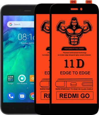 HQ Protection Edge To Edge Tempered Glass for REDMI GO(Pack of 2)