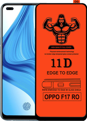 Laxdom Edge To Edge Tempered Glass for OPPO F17 PRO(Pack of 1)