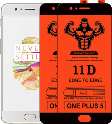 Laxdom Edge To Edge Tempered Glass for OnePlus 5(Pack of 2)