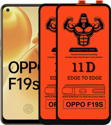 HQ Protection Edge To Edge Tempered Glass for OPPO F19S(Pack of 2)