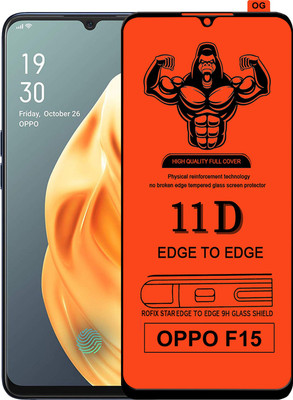 HQ Protection Edge To Edge Tempered Glass for OPPO F15(Pack of 1)