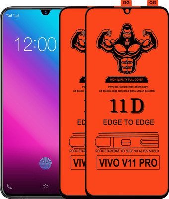 HQ Protection Edge To Edge Tempered Glass for Vivo V11 Pro(Pack of 2)