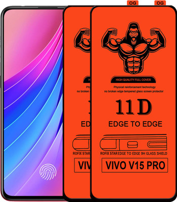 Laxdom Edge To Edge Tempered Glass for VIVO V15 PRO(Pack of 2)