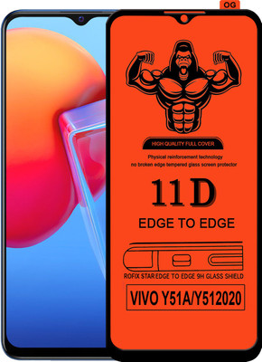 HQ Protection Edge To Edge Tempered Glass for VIVO Y51 2020(Pack of 1)