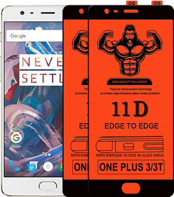HQ Protection Edge To Edge Tempered Glass for OnePlus 3(Pack of 2)