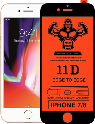 Laxdom Edge To Edge Tempered Glass for APPLE IPHONE 8(Pack of 1)