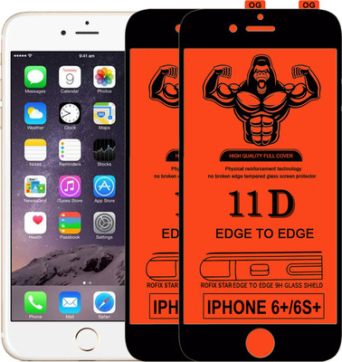 HQ Protection Edge To Edge Tempered Glass for Apple iPhone 6 Plus(Pack of 2)