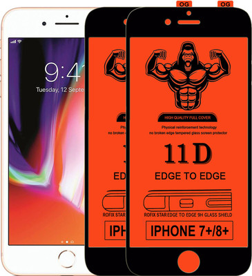 HQ Protection Edge To Edge Tempered Glass for Apple iPhone 7 Plus(Pack of 2)