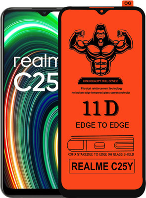 HQ Protection Edge To Edge Tempered Glass for REALME C25Y(Pack of 1)