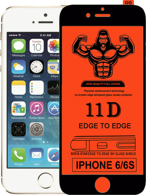 Laxdom Edge To Edge Tempered Glass for Apple iPhone 6s(Pack of 1)