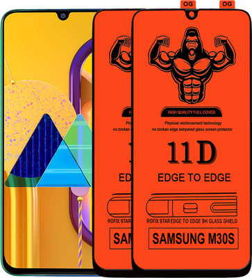 Laxdom Edge To Edge Tempered Glass for SAMSUNG GALAXY M30S(Pack of 2)