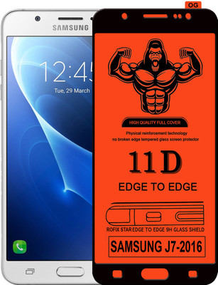 Laxdom Edge To Edge Tempered Glass for Samsung Galaxy J7 - 6 (New 2016 Edition)(Pack of 1)