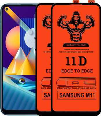 HQ Protection Edge To Edge Tempered Glass for SAMSUNG GALAXY M11(Pack of 2)
