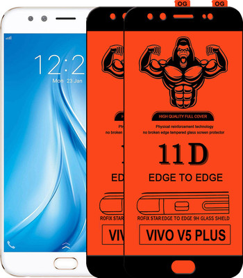 Laxdom Edge To Edge Tempered Glass for VIVO V5 PLUS(Pack of 2)