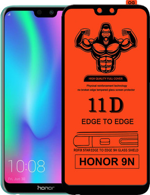 Laxdom Edge To Edge Tempered Glass for Honor 9N(Pack of 1)