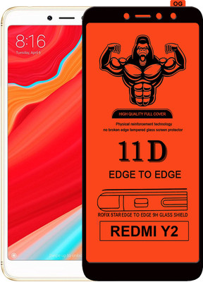 Laxdom Edge To Edge Tempered Glass for Mi Redmi Y2(Pack of 1)
