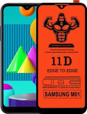 Laxdom Edge To Edge Tempered Glass for SAMSUNG GALAXY M01(Pack of 1)