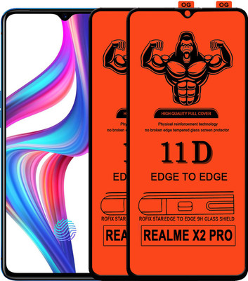HQ Protection Edge To Edge Tempered Glass for Realme X2 Pro(Pack of 2)