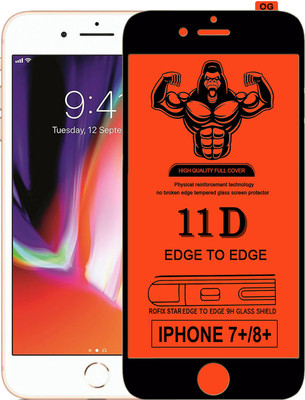 HQ Protection Edge To Edge Tempered Glass for Apple iPhone 8 Plus(Pack of 1)