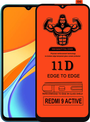 Laxdom Edge To Edge Tempered Glass for REDMI 9 ACTIVE(Pack of 1)