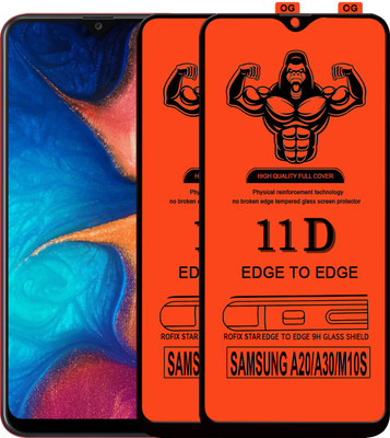 HQ Protection Edge To Edge Tempered Glass for SAMSUNG GALAXY A20(Pack of 2)