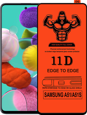 Laxdom Edge To Edge Tempered Glass for SAMSUNG GALAXY A51(Pack of 1)