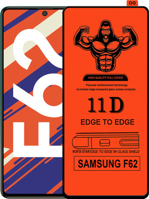 Laxdom Edge To Edge Tempered Glass for SAMSUNG GALAXY F62(Pack of 1)