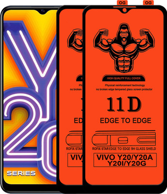 HQ Protection Edge To Edge Tempered Glass for VIVO Y20G(Pack of 2)