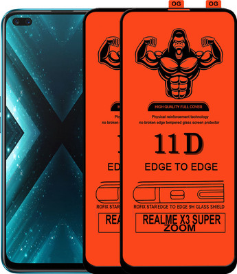 HQ Protection Edge To Edge Tempered Glass for REALME X3 SUPER ZOOM(Pack of 2)