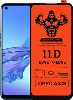 HQ Protection Edge To Edge Tempered Glass for OPPO A53S(Pack of 1)