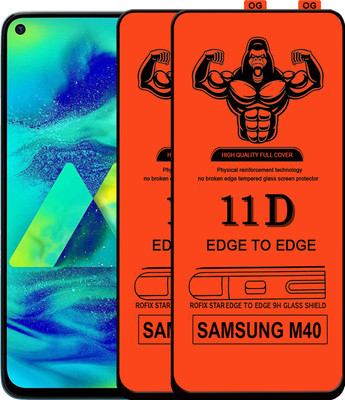HQ Protection Edge To Edge Tempered Glass for SAMSUNG GALAXY M40(Pack of 2)