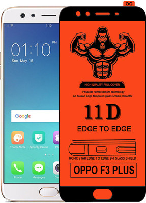 Laxdom Edge To Edge Tempered Glass for OPPO F3 PLUS(Pack of 1)