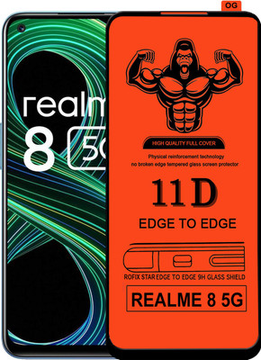 HQ Protection Edge To Edge Tempered Glass for REALME 8 5G(Pack of 1)