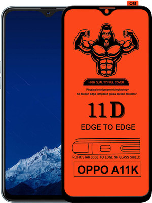 HQ Protection Edge To Edge Tempered Glass for OPPO A11K(Pack of 1)