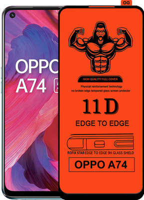 HQ Protection Edge To Edge Tempered Glass for OPPO A74(Pack of 1)