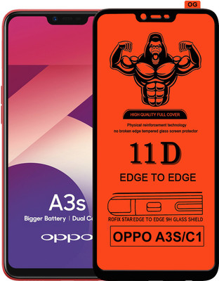 HQ Protection Edge To Edge Tempered Glass for Realme C1(Pack of 1)