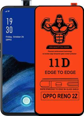HQ Protection Edge To Edge Tempered Glass for OPPO Reno 2z(Pack of 1)
