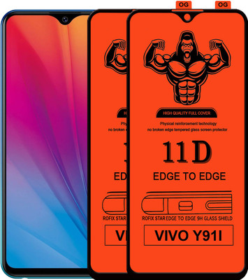 HQ Protection Edge To Edge Tempered Glass for VIVO Y91I(Pack of 2)