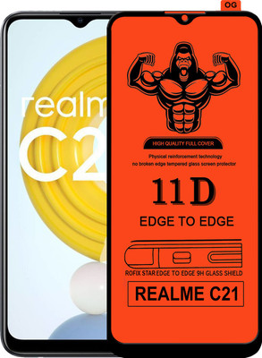 HQ Protection Edge To Edge Tempered Glass for REALME C21(Pack of 1)