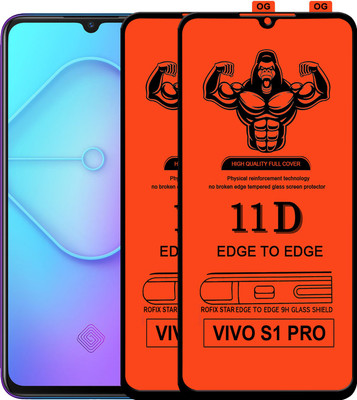 Laxdom Edge To Edge Tempered Glass for VIVO S1 PRO(Pack of 2)
