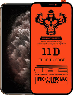 Laxdom Edge To Edge Tempered Glass for Apple iPhone XS Max(Pack of 1)