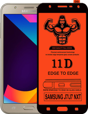 Laxdom Edge To Edge Tempered Glass for SAMSUNG GALAXY J7(Pack of 1)
