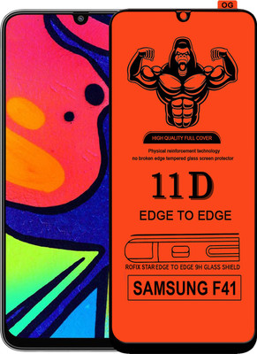 Laxdom Edge To Edge Tempered Glass for SAMSUNG GALAXY F41(Pack of 1)