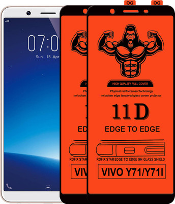 Laxdom Edge To Edge Tempered Glass for VIVO Y71I(Pack of 2)