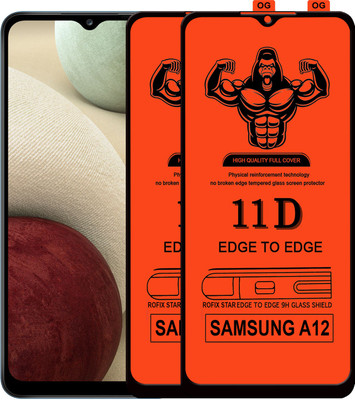 HQ Protection Edge To Edge Tempered Glass for SAMSUNG GALAXY A12(Pack of 2)