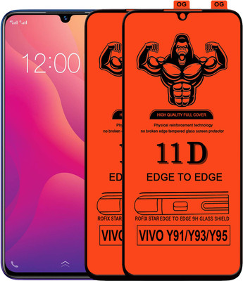 HQ Protection Edge To Edge Tempered Glass for VIVO Y91(Pack of 2)